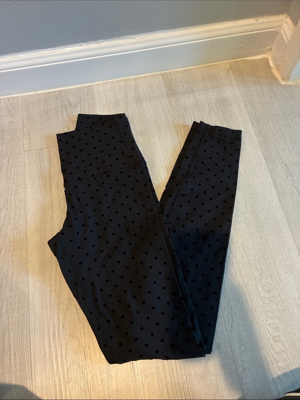lululemon athletica Black Polka Dot High-Rise Leggings